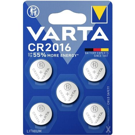 Varta Pile bouton CR 2016 3 V 5 pc(s) 87 mAh lithium LITHIUM Coin CR2016 Bli 5 S077851
