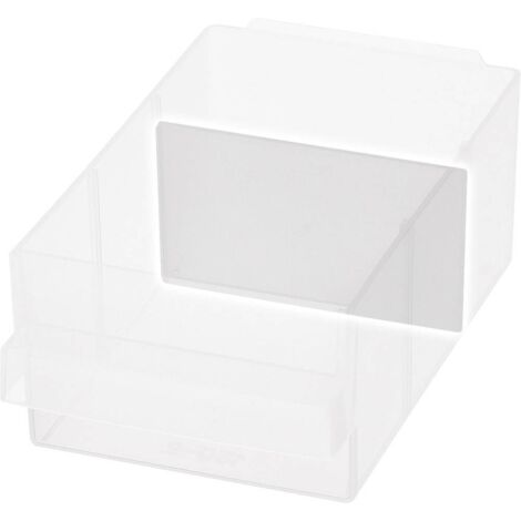 Séparations pour rayonnage à tiroirs – Lot de 24 pièces – Dimensions 87 x 49 x 1.8 mm – Polypropylène transparent pour rangement efficace – Raaco - S045401
