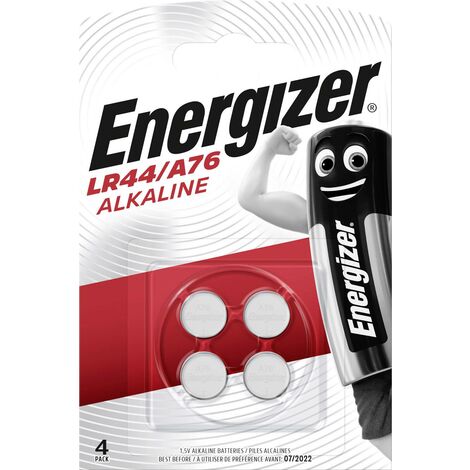 Pile bouton LR 44 alcaline(s) Energizer 150 mAh 1.5 V 4 pc(s) - Piles -  Achat & prix