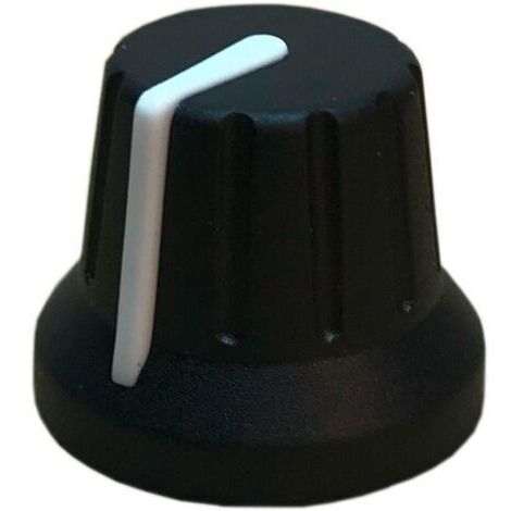 PSP 49009 49009 Tête de bouton rotatif avec pointeur noir, blanc (Ø x H) 18.8 mm x 15.24 mm 1 pc(s) D670031 (1/2)