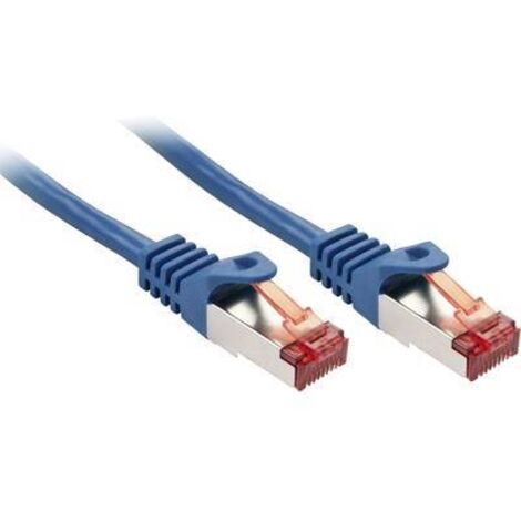 LINDY 47350 RJ45 Câble réseau, câble patch CAT 6 S/FTP 0.30 m bleu 1 pc(s) (1/2)
