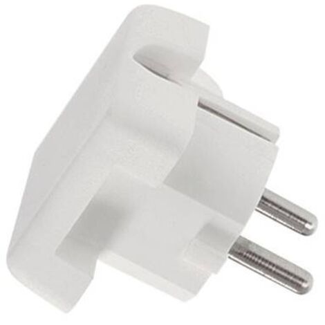 Bachmann 911.270 Fiche électrique mâle avec terre plastique blanc IP20 (1/2)