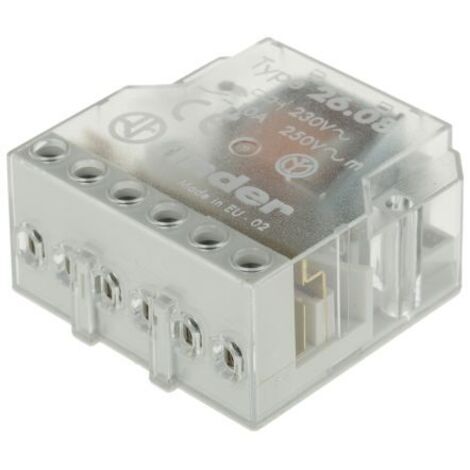 Finder – Télérupteur pour tableau électrique 2 NO (T) 230 V/AC – Intensité 10 A – Charge max 2500 VA – Montage encastré