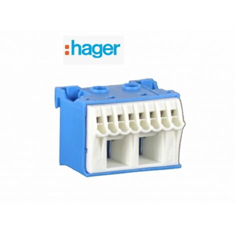 Hager KN10N Bloc de raccordement HAGER KN10N bleu - blanc Borne de serrage 63 A 1 pc(s) (1/5)