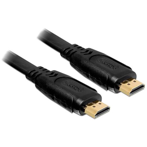 Câble de raccordement Delock HDMI Fiche mâle HDMI-A, Fiche mâle HDMI-A 2.00 m noir 82670 4K UHD Câble HDMI C670971