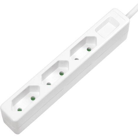 Multiprise LogiLink LPS229 x3 blanc fiche avec contour 1 pc(s) C093861 (1/4)