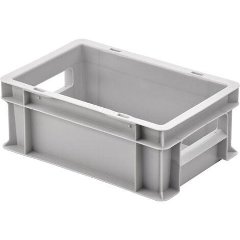 Alutec – Bac de rangement fermé 75140 – Dimensions 300 x 120 x 200 mm – En polypropylène gris – Contenu 1 pièce - GRIS 1 PC