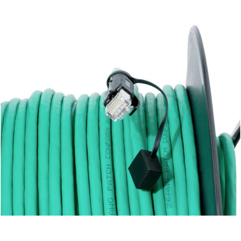 LogiLink RJ45 réseau informatique Enrouleur de câble CAT 6a S/FTP 80 m ...