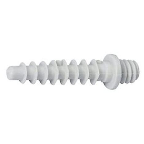 Schneider Electric – Cheville filetée Mureva FIX 8mm pour béton – Lot de 100 pièces – PA 6/6 gris RAL 7035 – Outil de positionnement inclus