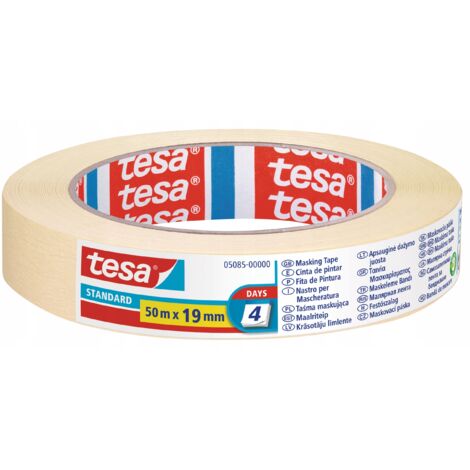 TESA 05085-00000-00 RUBAN ADHÉSIF STANDARD EN PAPIER SANS SOLVANT TRANSPARENT 50 M X 19 MM (1/2)