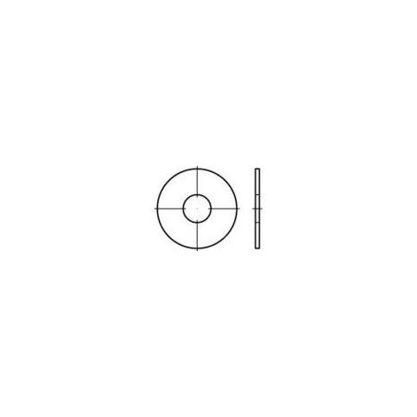 Rondelle large 8.4 mm 20 mm acier étamé par galvanisation 200 pc(s) TOOLCRAFT 159275 Q30543