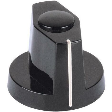 Tête de bouton olive Mentor 353.61 noir (Ø x H) 25 mm x 20 mm 1 pc(s) Q62204 (1/4)