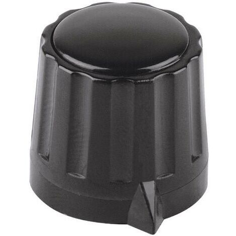 Tête de bouton rotatif Mentor 330.4 noir (Ø x H) 11.5 mm x 13 mm 1 pc(s) Q62185 (1/3)