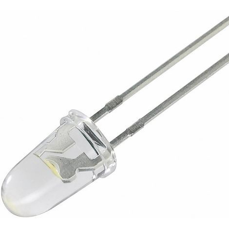 Yoldal YZ-WS3D60N LED blanc lumineux rond 3 mm 4500 mcd 60 ° 20 mA 3.2 V Q63682 (1/3)