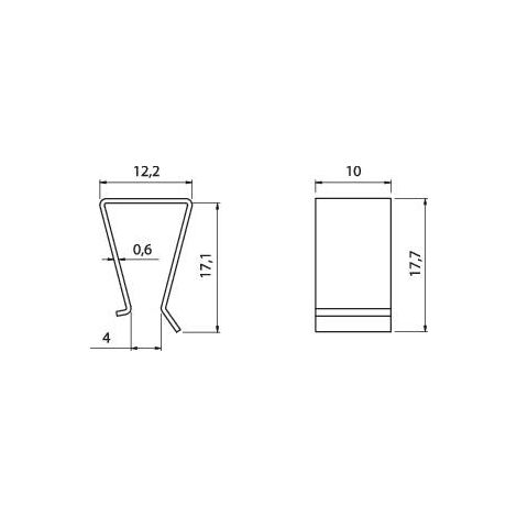 Clip de maintien pour transistor Fischer Elektronik THFA 3 10007632 1 ...