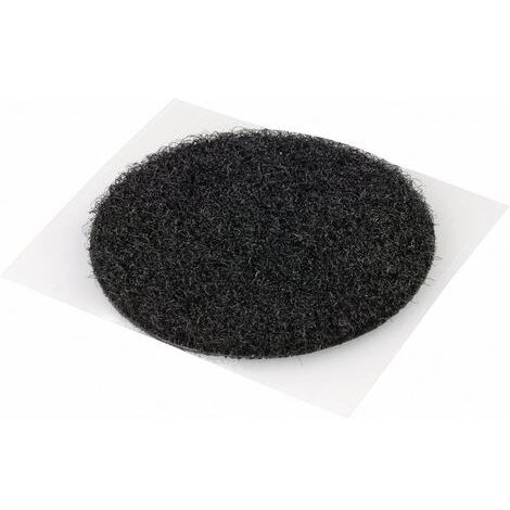 FASTECH® T02035999903C1 Pastille ronde auto-agrippante hotmelt à coller partie velours (Ø) 35 mm noir 1 pc(s) W73078 (1/3)