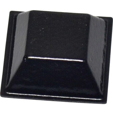 Pied d'appareil TOOLCRAFT PD2205SW autocollant, carré noir (L x l x H) 20.6 x 20.6 x 7.6 mm 1 pc(s) W35081 (1/3)