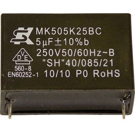 Seika MK450K334 1 pc(s) Condensateur à film MKP sortie radiale 0.33 µF 450 V 10 % 22.5 mm (Ø x H) 19 mm x 10 mm W38193 (1/3)