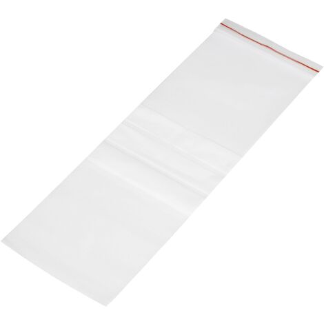 Sachet à fermeture pression avec bande d'inscription 486737 (l x H) 100 mm x 300 mm transparent Polyéthylène 1 pc(s) W68424 (1/2)