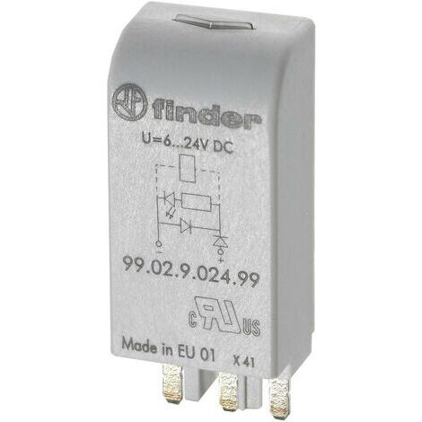 Finder Module enfichable avec circuit RC 99.02.0.230.09 Adapté pour modèle (relais): Finder 90.03, Finder 60.13.8.230.0040 1 pc(s) S72920