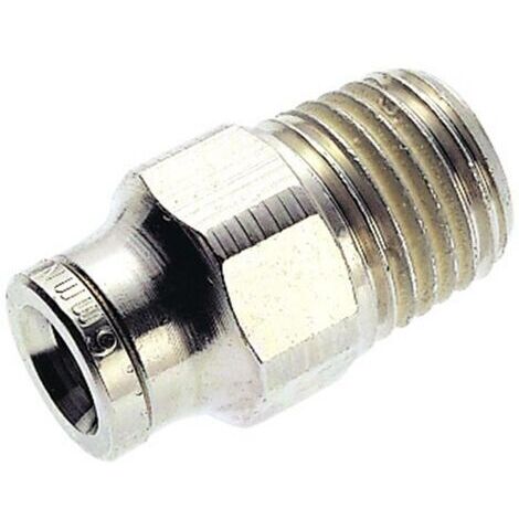 IMI NORGREN Raccord droit 101250618 Filetage extérieur: R1/8 Ø de tuyau: 6 mm 1 pc(s) S67348 (1/2)
