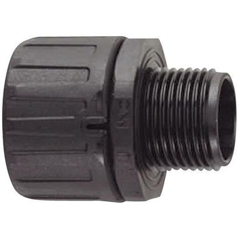 HellermannTyton 166-21000 HG10-S-M12 Raccord de tuyau noir M12 6.30 mm droit 1 pc(s) X73113 (1/5)