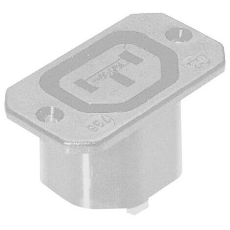 Kaiser 781 Presa Di Corrente Maschio Verticale Per Dispositivi Refrigeranti - 3 Poli (2+P/E) 10A 250V - Colore Bianco - 6