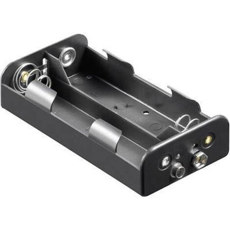 Support de pile 4x LR14 (C) Goobay 11457 raccordement par empreinte pile 9V (L x l x H) 62.5 x 55.8 x 23.5 mm X39732 (1/2)
