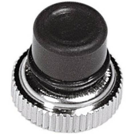 Capuchon APEM N33261005 nickelé, noir 1 pc(s) D77102 (1/2)
