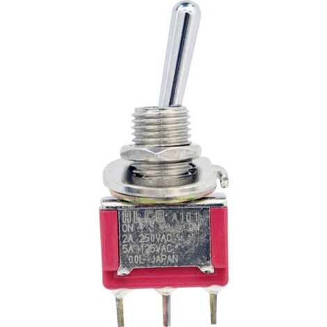 Interrupteur à levier 1 x On/On TE Connectivity 4-1825136-5 250 V/AC 2 A à accrochage 1 pc(s) D79447 (1/2)