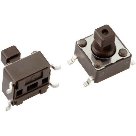 Mentor 1254.1007 1254.1007 Bouton-poussoir 12 V/DC 0.05 A 1 x Off/(On) à rappel 1 pc(s) D75557 (1/3)