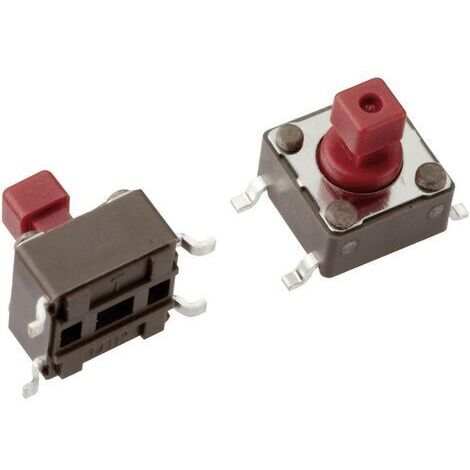 Mentor 1254.1107 1254.1107 Bouton-poussoir 12 V/DC 0.05 A 1 x Off/(On) à rappel 1 pc(s) D75559 (1/3)