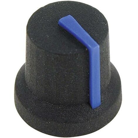 Tête de bouton rotatif Cliff CL170846CR noir, bleu (Ø x H) 16.8 mm x 14.5 mm 1 pc(s) D71431 (1/4)
