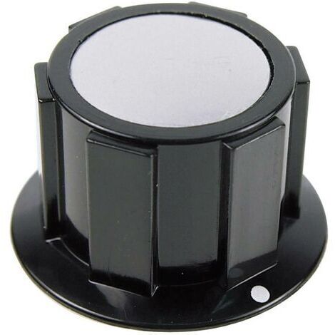 Tête de bouton rotatif Cliff FC1622 noir, argent (Ø x H) 25.4 mm x 15.1 mm 1 pc(s) D73498 (1/4)