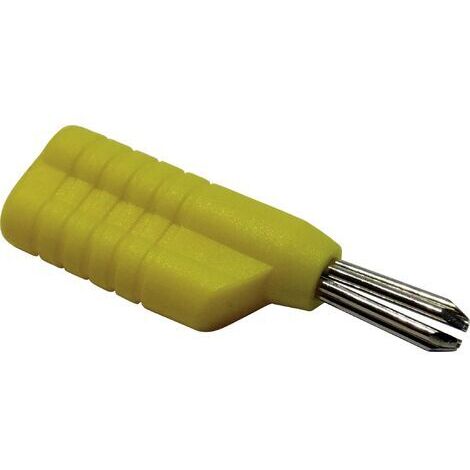 Schnepp N 4041 L Fiche banane mâle, droit Ø de la broche: 4 mm jaune 1 pc(s) D29229 (1/4)