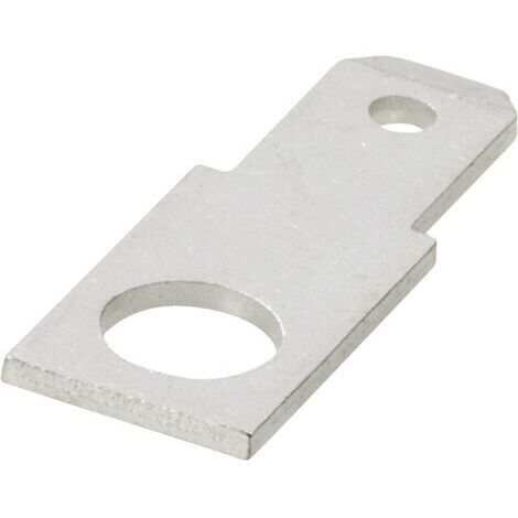 Languette 6.3 x 0.8 mm Vogt Verbindungstechnik 3859.67 180 ° non isolé métal 1 pc(s) D29036 (1/4)