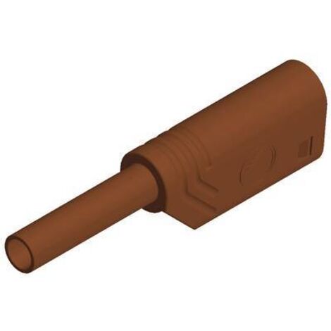 Fiche banane mâle de sécurité Ø de la broche: 2 mm SKS Hirschmann MST S WS 30 Au 975090705 marron 1 pc(s) D25608 (1/2)