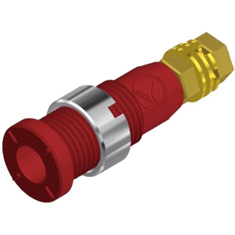 Douille banane Ø de la broche: 2 mm Hirschmann Test & Measurement MSEB 2600 G M3 Au 975454701 rouge (1/3)