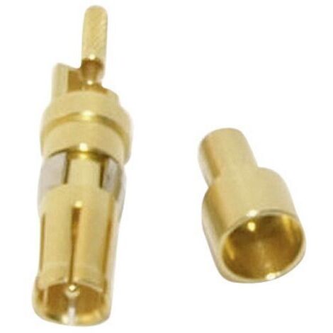 Contact coaxial femelle à sertir, à souder Conec 132J30019X pour RG 179B/U - RG 187A/U doré 1 pc(s) (1/3)