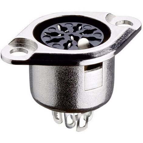 Connecteur rond DIN embase femelle, contacts droits Lumberg 0103 05 Nombre de pôles: 5 argent 1 pc(s (1/4)