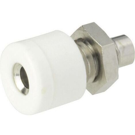 Douille banane Ø de la broche: 2.6 mm Schnepp 187 WEISS blanc 1 pc(s) D21706 (1/3)