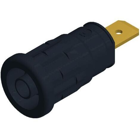 Douille banane de sécurité Ø de la broche: 4 mm SKS Hirschmann SEP 2620 F6,3 972362100 noir 1 pc(s) D21992 (1/4)