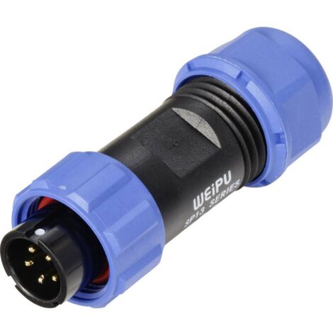 connecteur de cable mâle, droit 5 pôles 5 A 180 V/AC IP68 Weipu SP1310 / P 5 II (1/4)