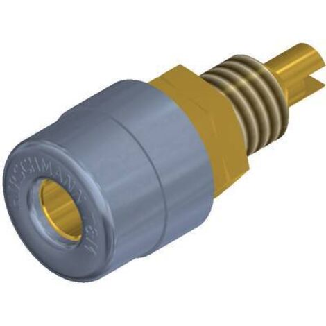 Douille banane Ø de la broche: 4 mm SKS Hirschmann BIL 20 Au gr 930176706 gris 1 pc(s) D21474 (1/2)