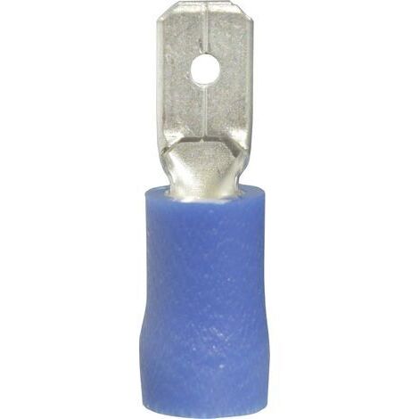 Cosse à languette mâle 4.8 x 0.8 mm Vogt Verbindungstechnik 393408S 180 ° partiellement isolé bleu 1 pc(s) D28448 (1/4)