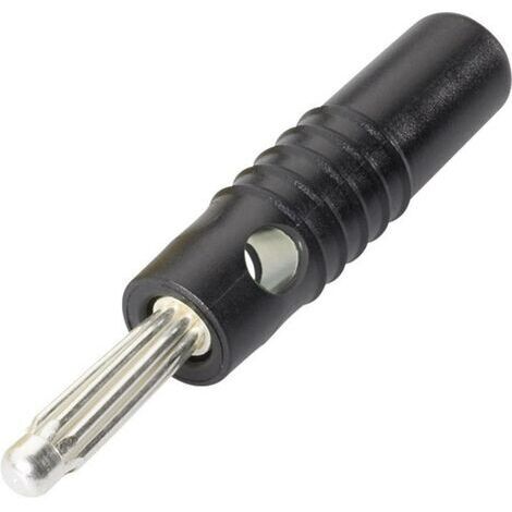 Fiche banane mâle Ø de la broche: 4 mm Schnepp L 4004 L SCHWARZ noir 1 pc(s) D26534 (1/3)