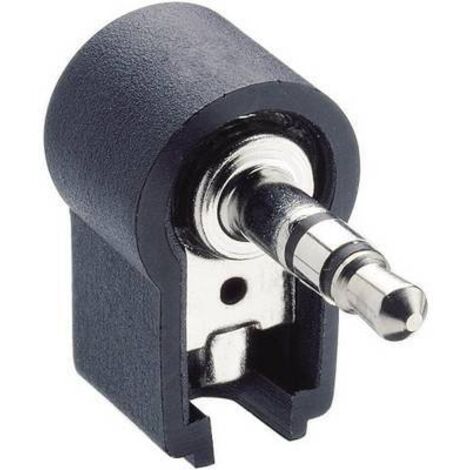 Jack 3.5 mm mâle, coudé Lumberg WKLS 40 Nombre de pôles: 3 stéréo noir 1 pc(s) D26483 (1/2)