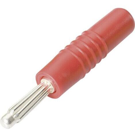 Fiche banane mâle Ø de la broche: 4 mm Schnepp S 4000 L-RD rouge 1 pc(s) D20728 (1/3)