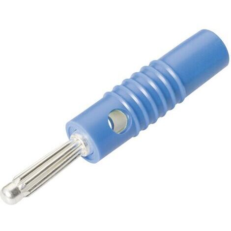 Fiche banane mâle Ø de la broche: 4 mm Schnepp S 4004 S BLAU bleu 1 pc(s) D20993 (1/3)