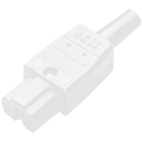 Connecteur secteur série (connecteur réseau) 789 Kaiser 789/ws/C femelle, droit Nombre total de pôles: 2 + PE 10 A blanc 1 pc(s) D17195 (1/5)